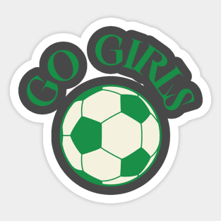 Girls Soccer Sticker